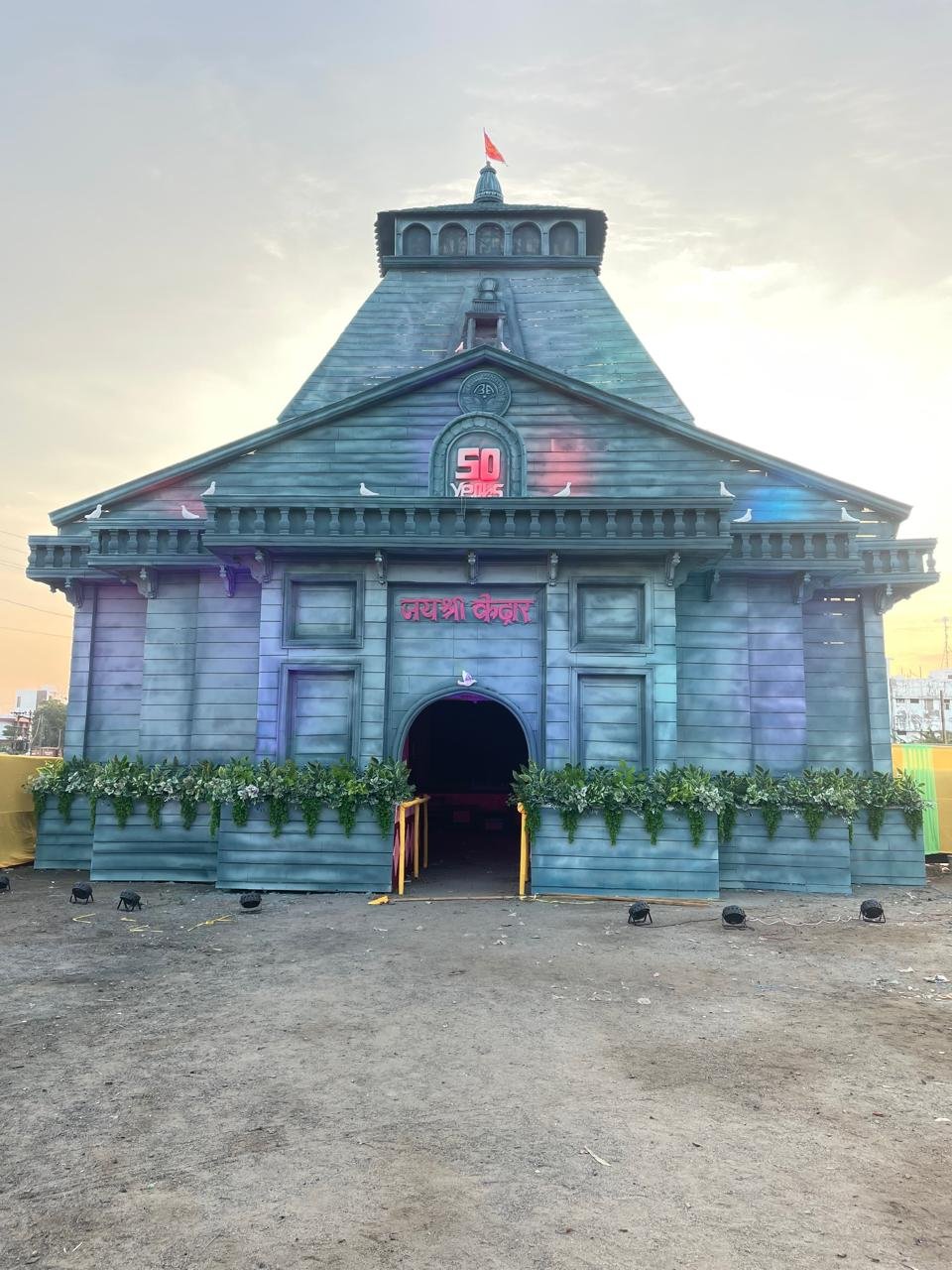Durga Puja Pandal - Kedarnath theme